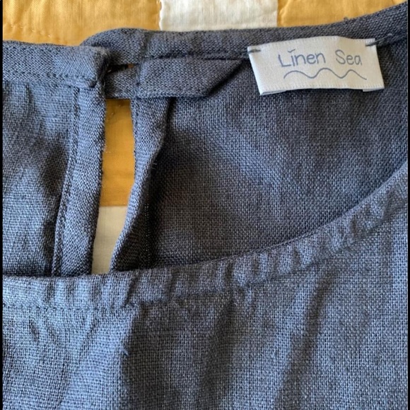 Japanese Style Linen Shift Dress. - Picture 7 of 8